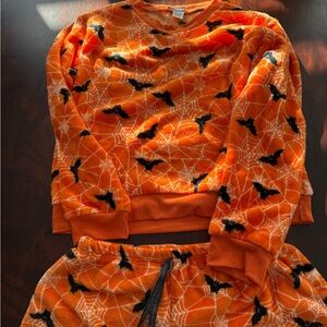 Orange Bat and Web Women’s Pajamas